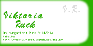 viktoria ruck business card