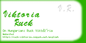 viktoria ruck business card